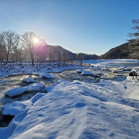 At Bjerkreimselva شقة