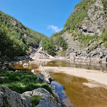 At Bjerkreimselva *